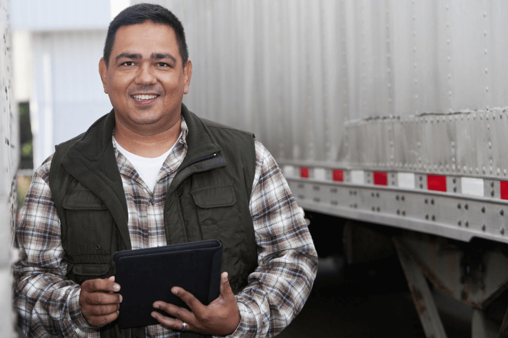 Carrier in front of truck.