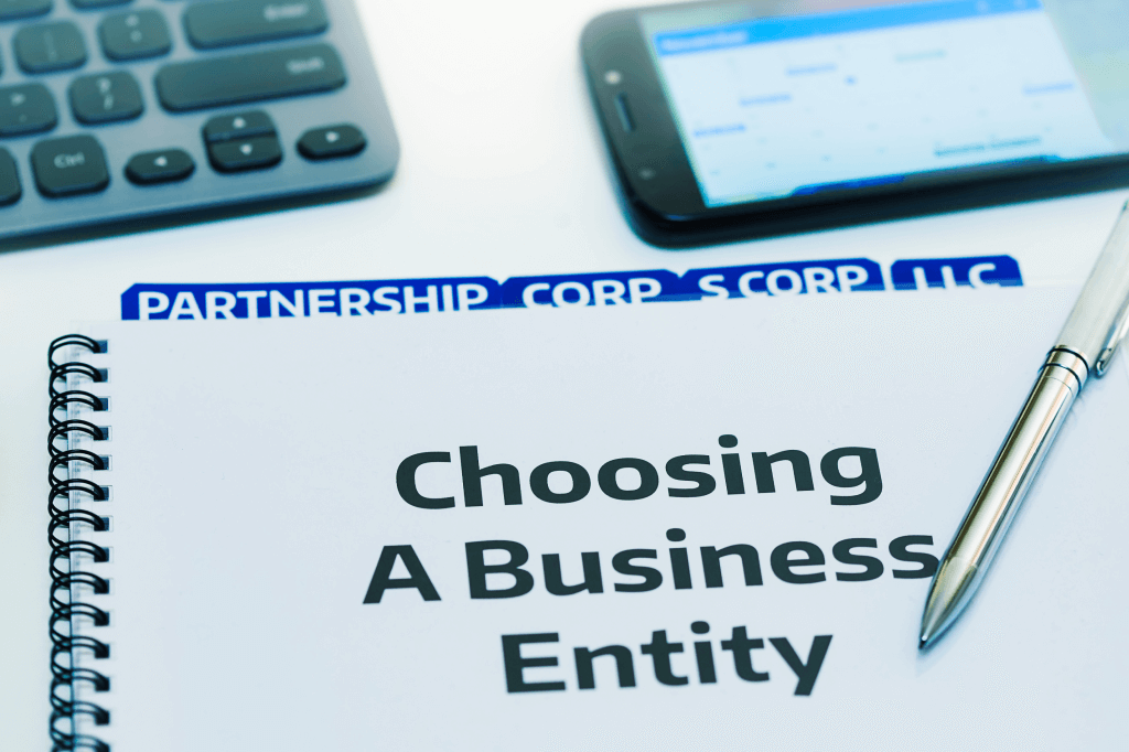 Choosing a business entity.