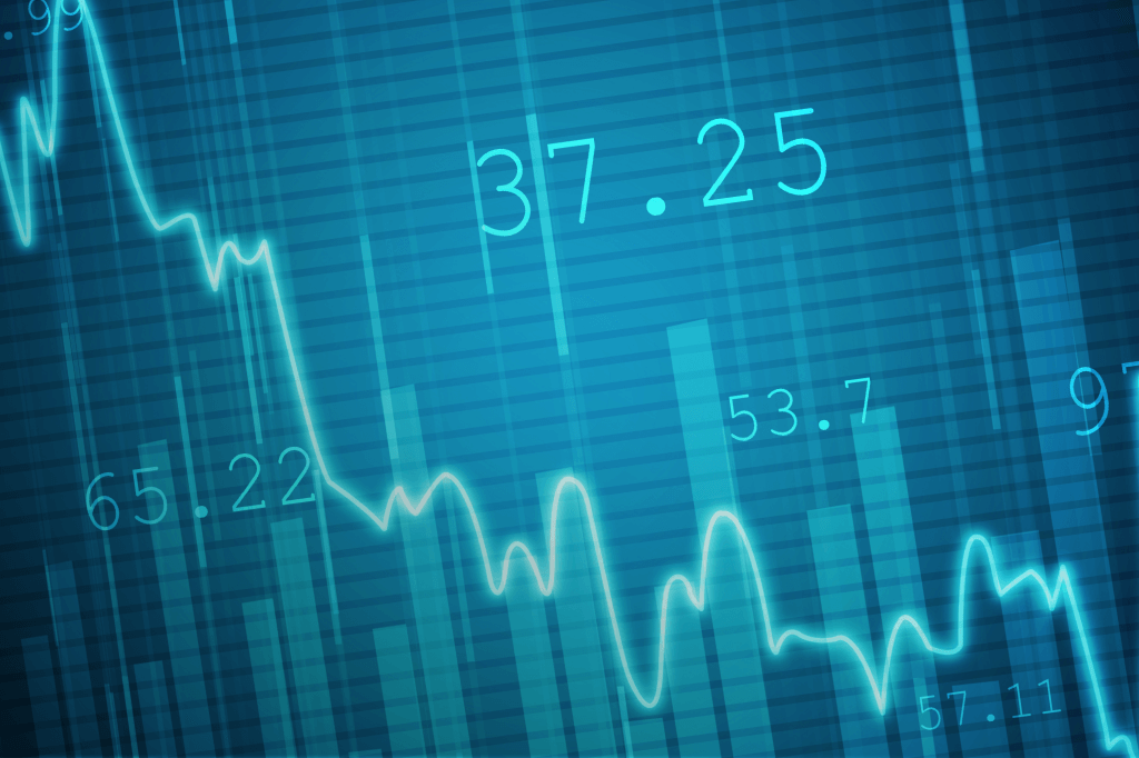 Line graph and numbers.